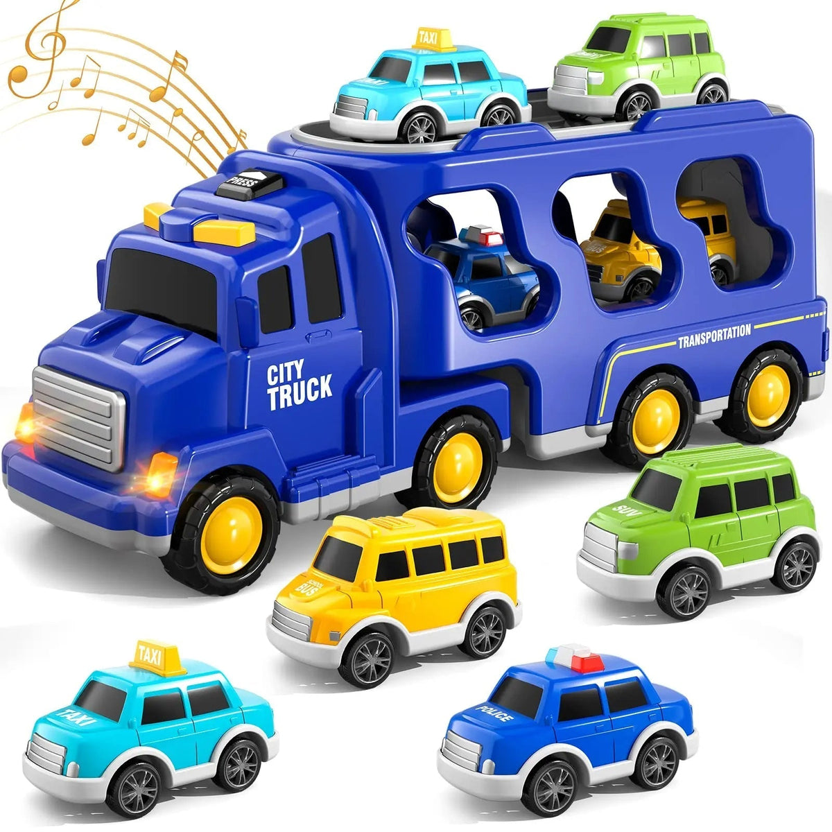 Interaktiver Spielzeug-Lastwagen für Kinder mit Licht- und Soundeffekten