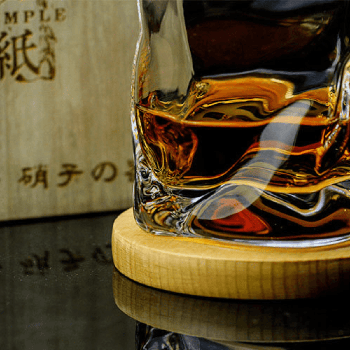 Japanisches Edo Kiriko zerknittertes Whiskyglas