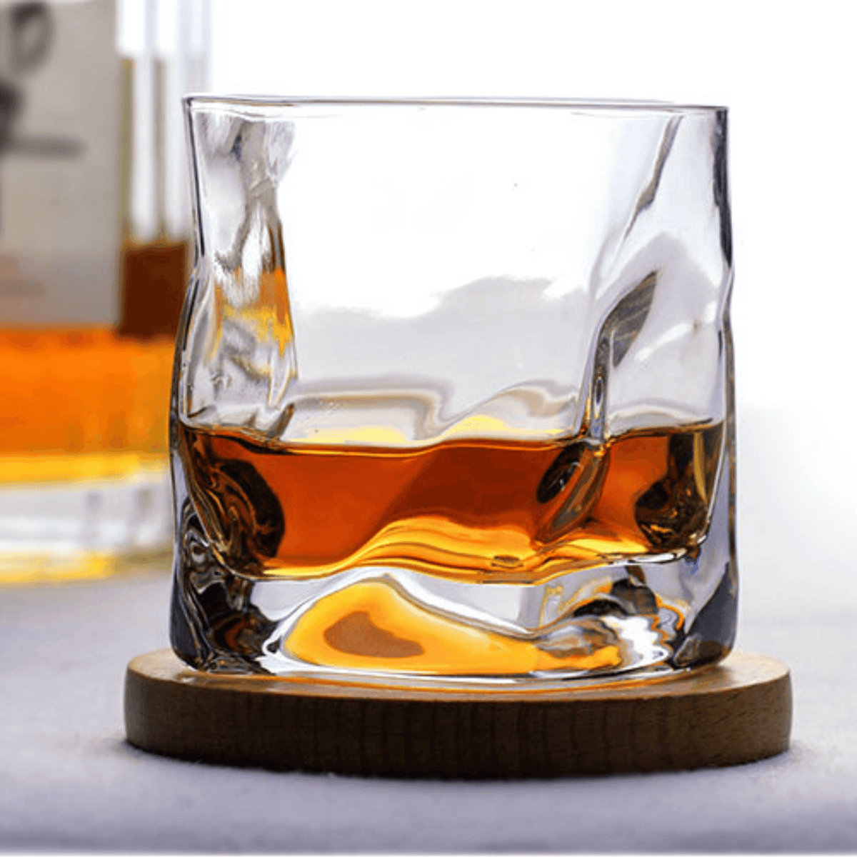 Japanisches Edo Kiriko zerknittertes Whiskyglas
