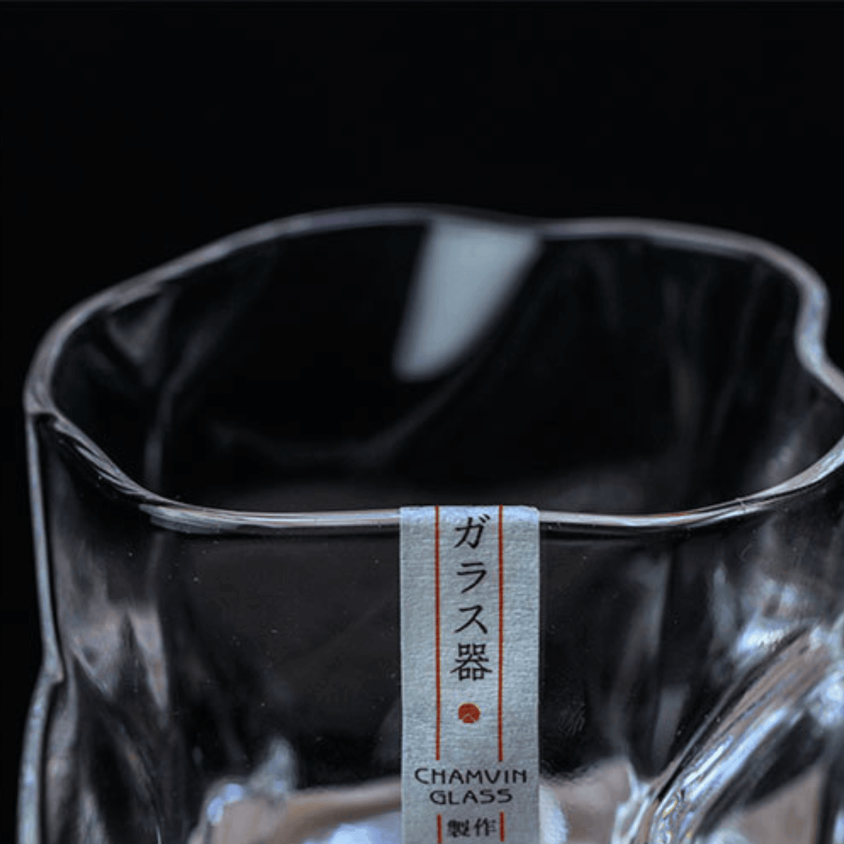 Japanisches Edo Kiriko zerknittertes Whiskyglas
