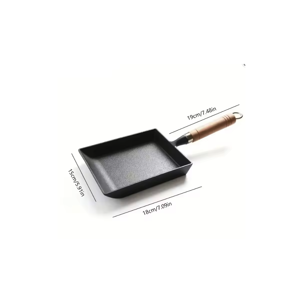 Japanische Gusseisen-Eierpfanne für Tamagoyaki