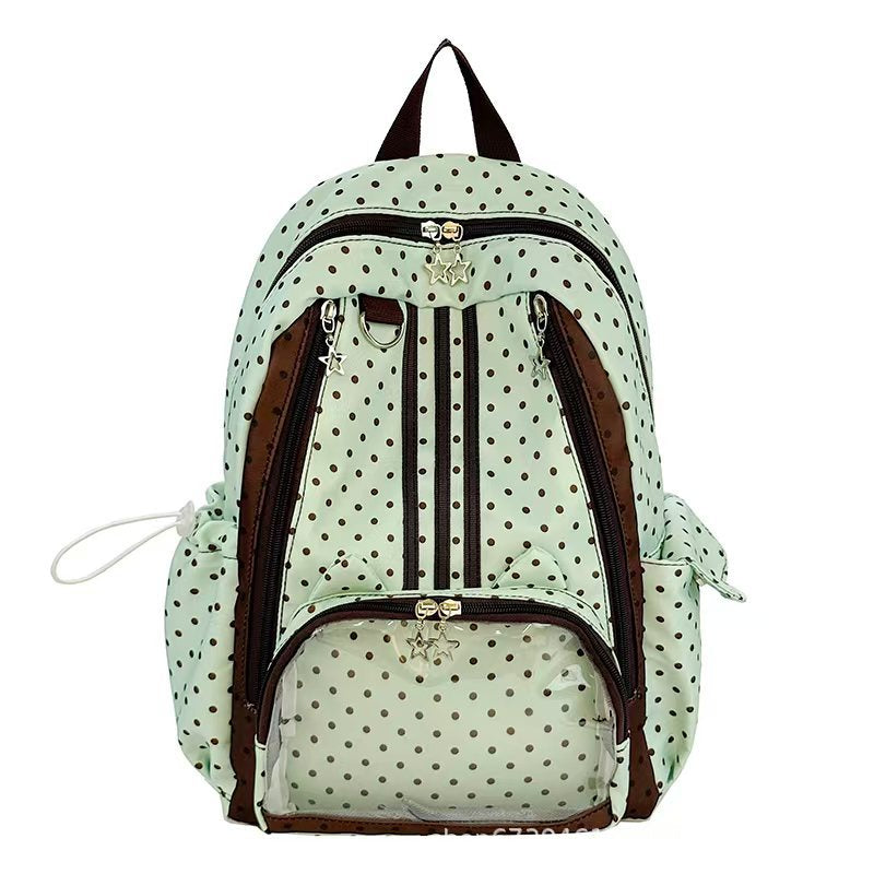 Verspielter gepunkteter Rucksack für Mädchen