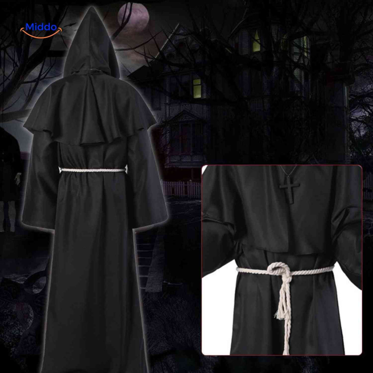 Kostüm - Mittelalterlicher Stil, bequem und perfekt für Halloween