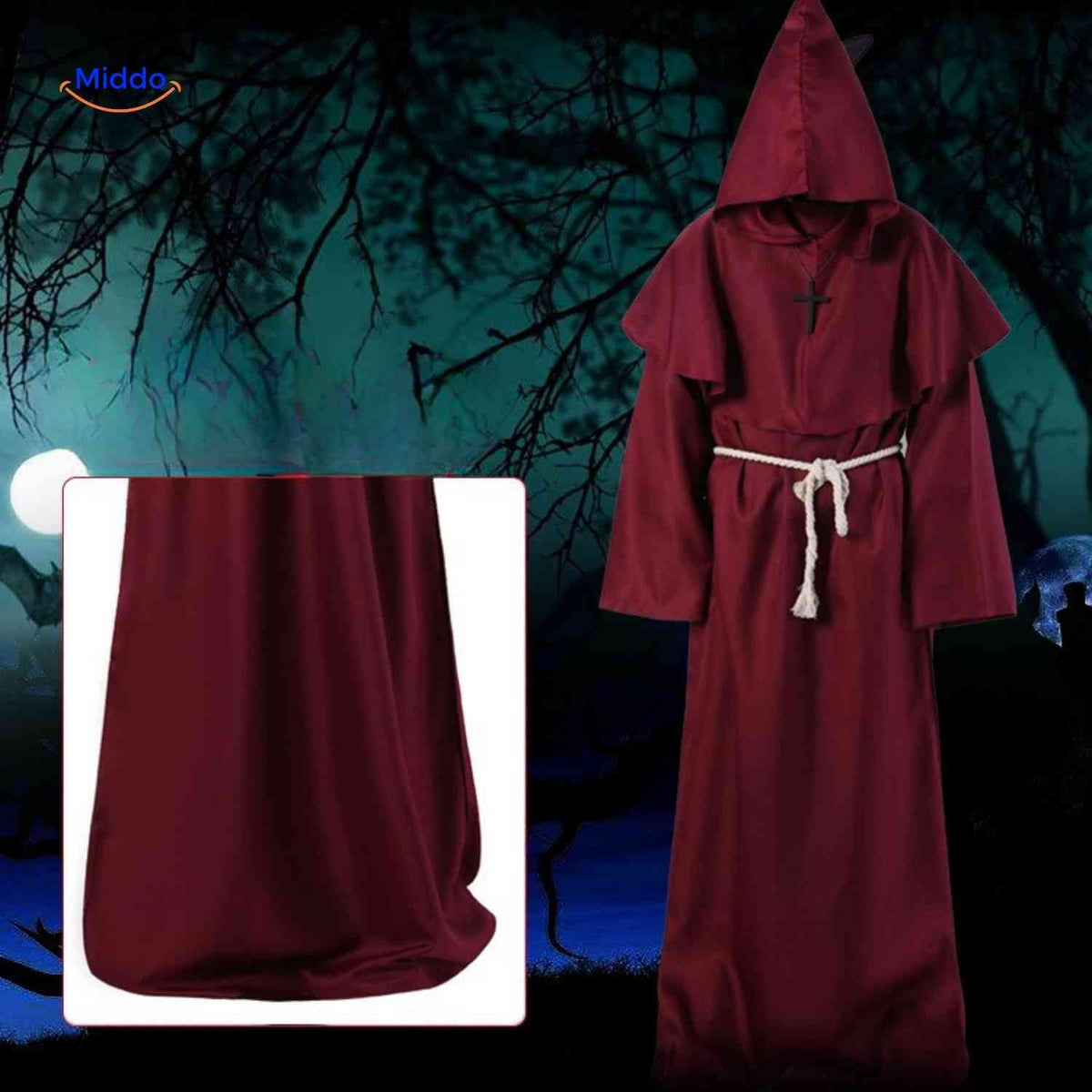 Kostüm - Mittelalterlicher Stil, bequem und perfekt für Halloween