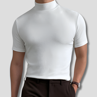 Atmungsaktives Herren-Stehkragenshirt
