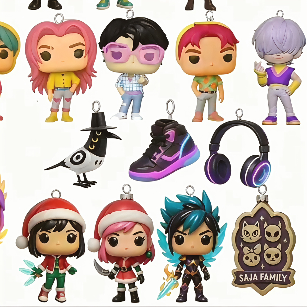 K-Pop Anime Adventskalender – Countdown-Set mit nummerierten Fächern und 4 cm Minifiguren