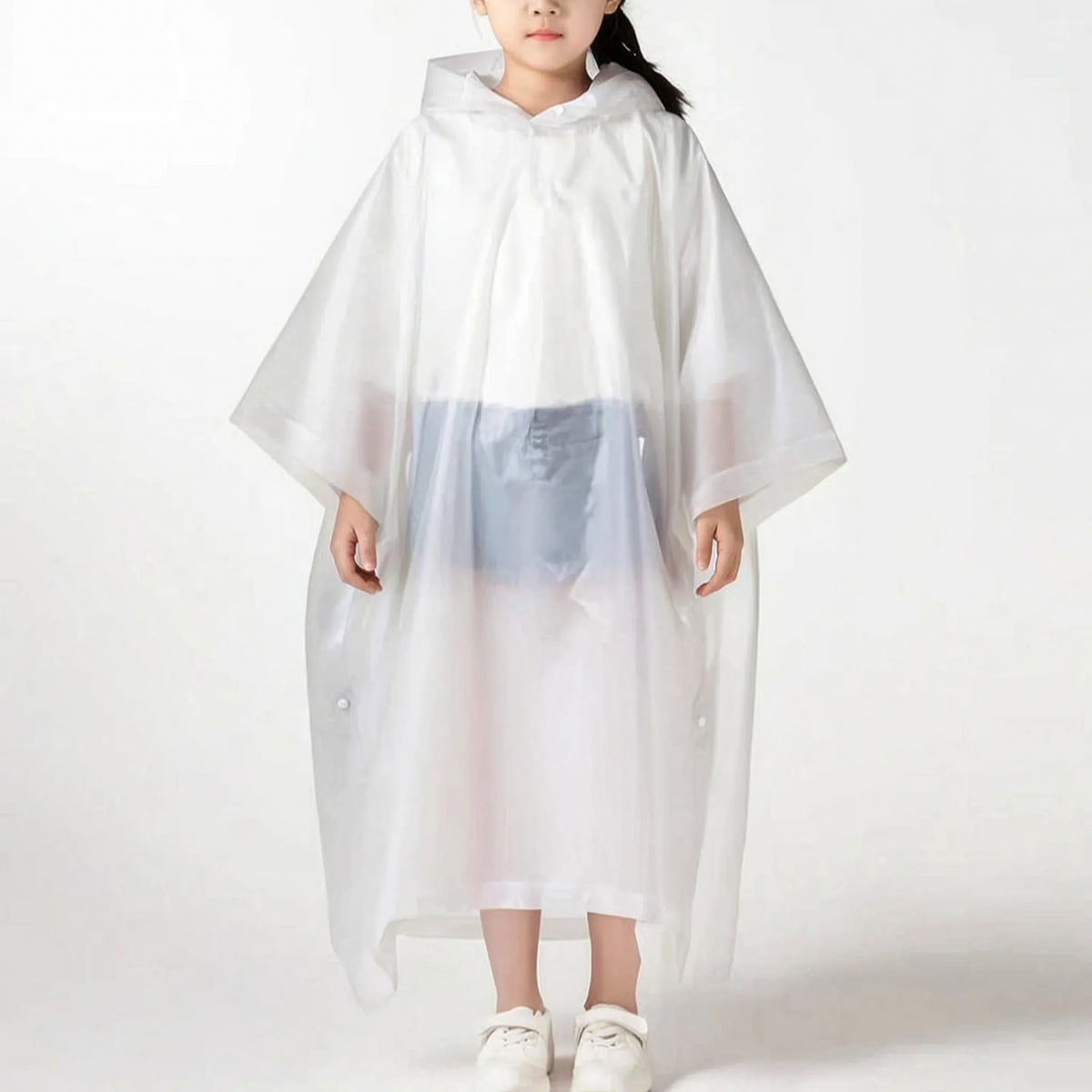 Kinder-Regenponcho mit Kapuze