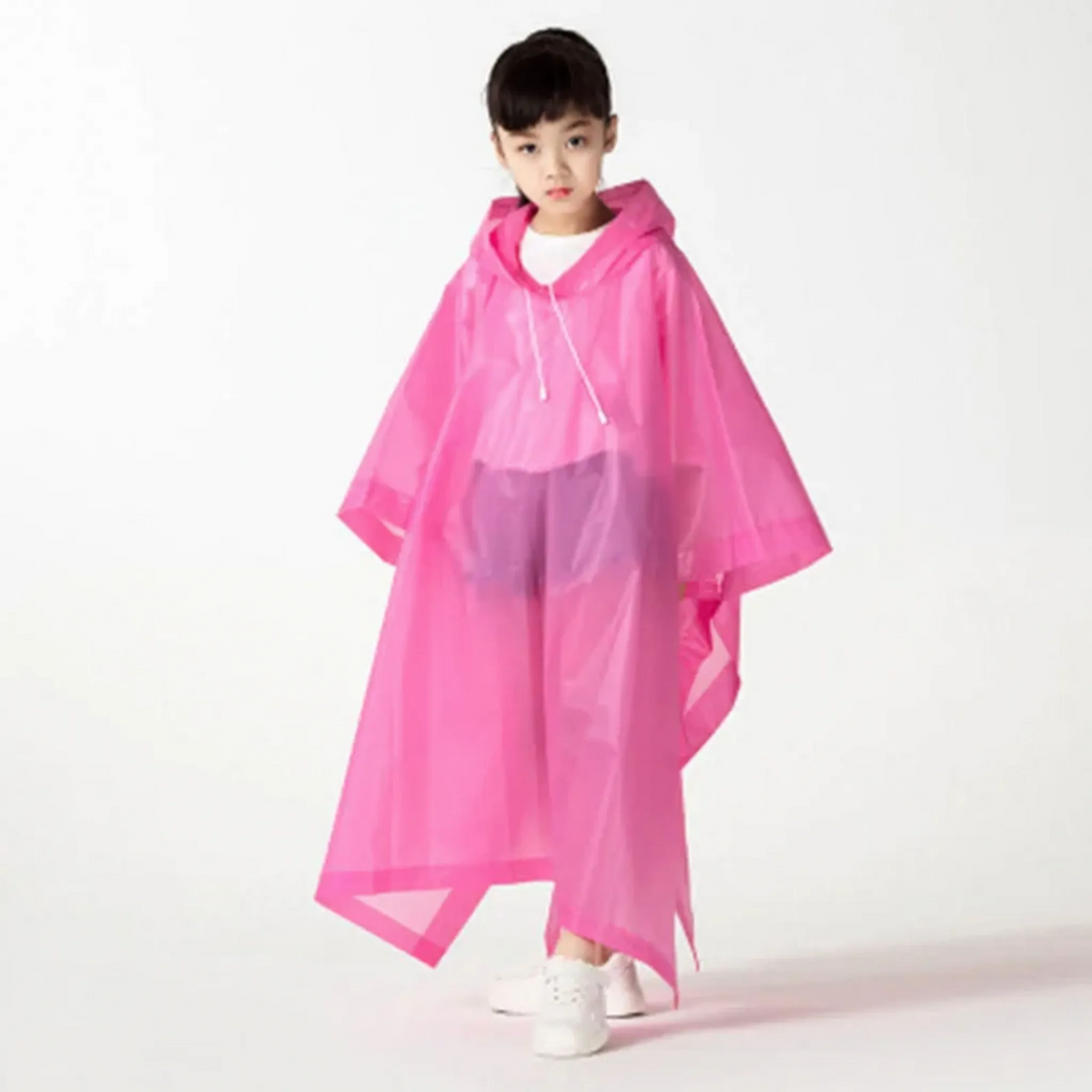 Kinder-Regenponcho mit Kapuze