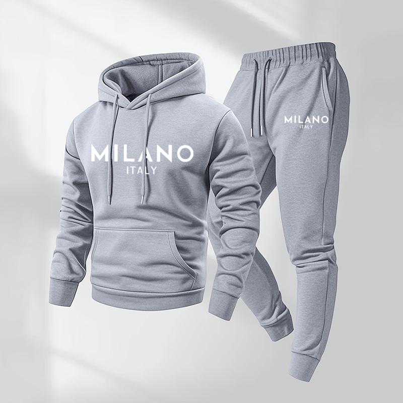Kapuzenpullover-Set mit Muster im lässigen Stil