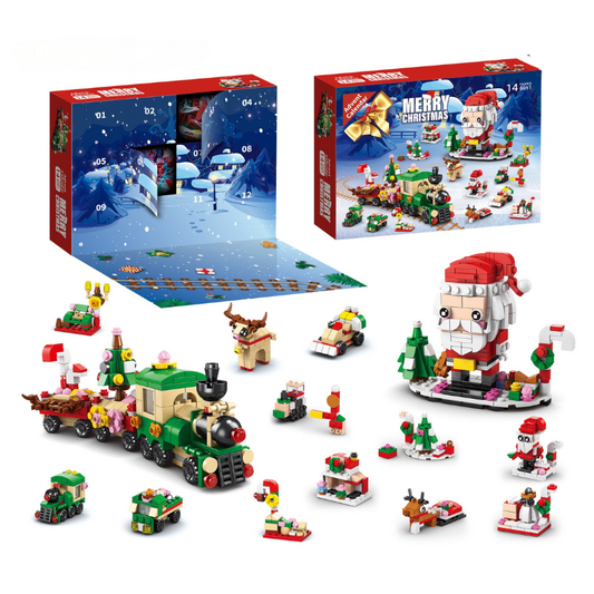 Weihnachts-Adventskalender-Bausteinset