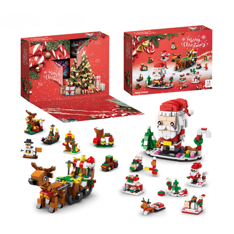 Weihnachts-Adventskalender-Bausteinset