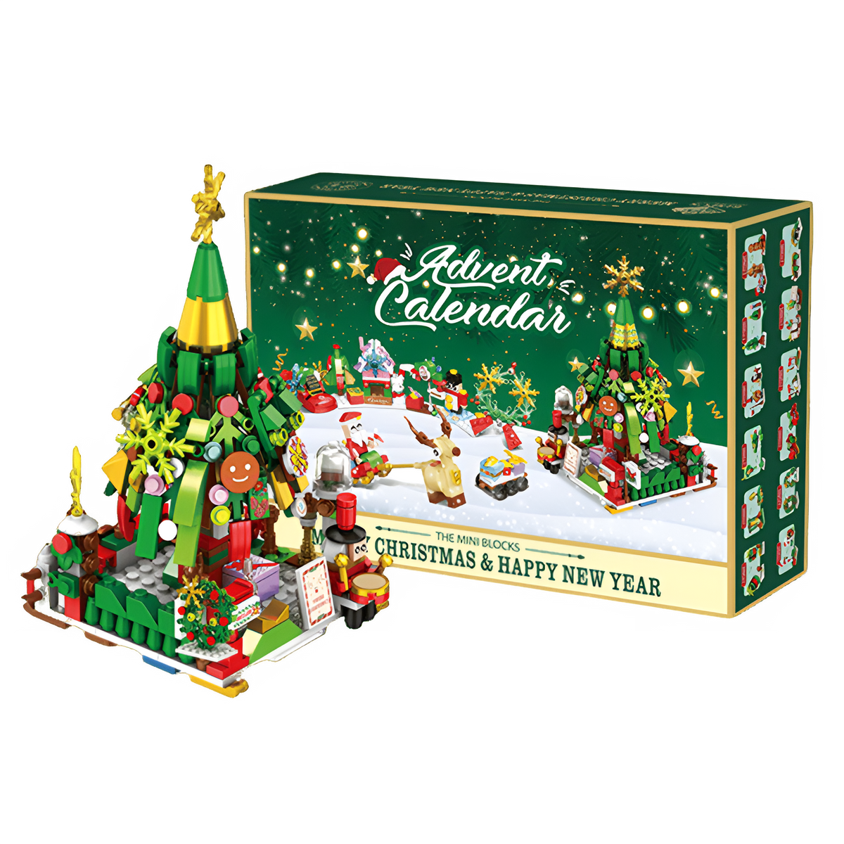 Weihnachts-Adventskalender-Bausteinset