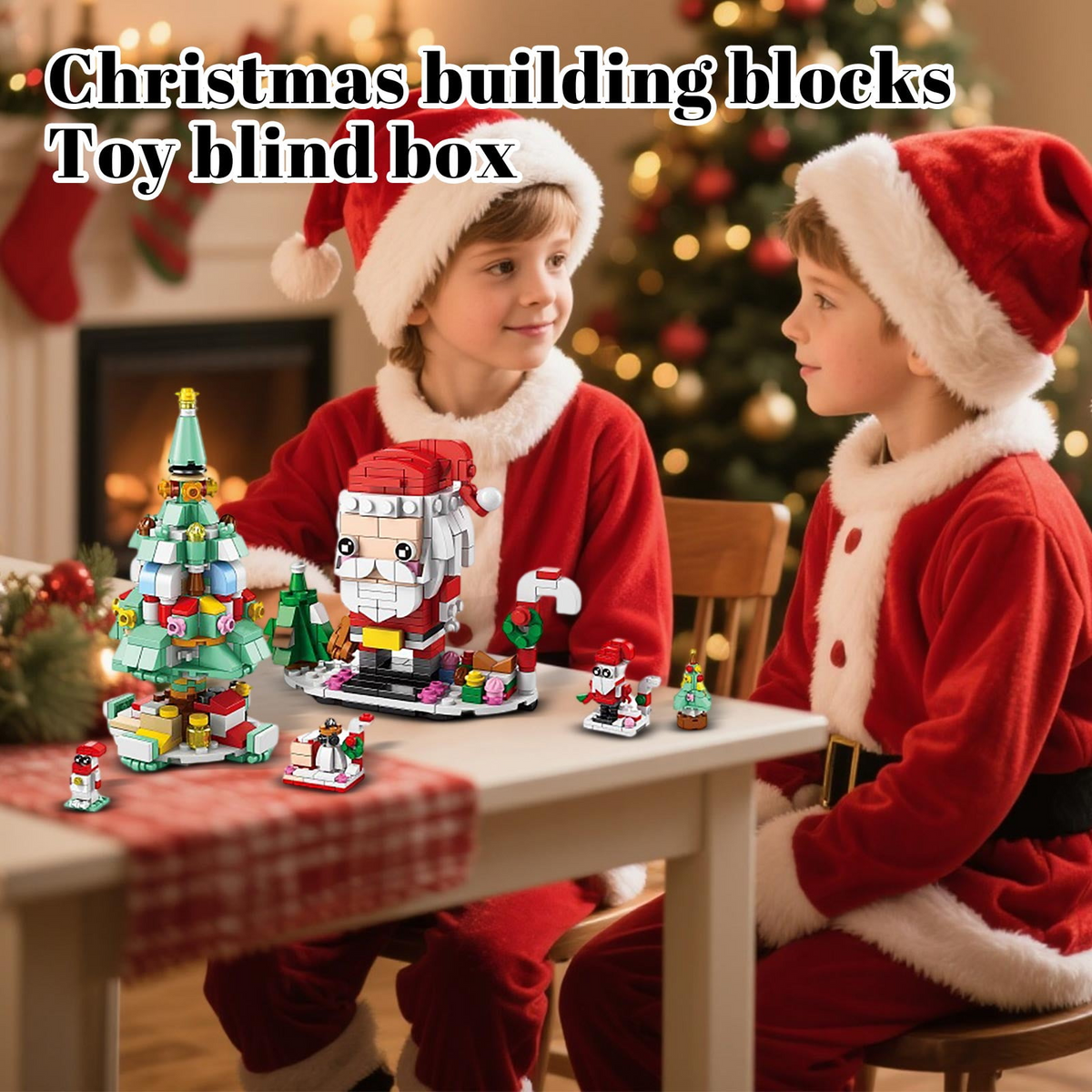 Weihnachts-Adventskalender-Bausteinset