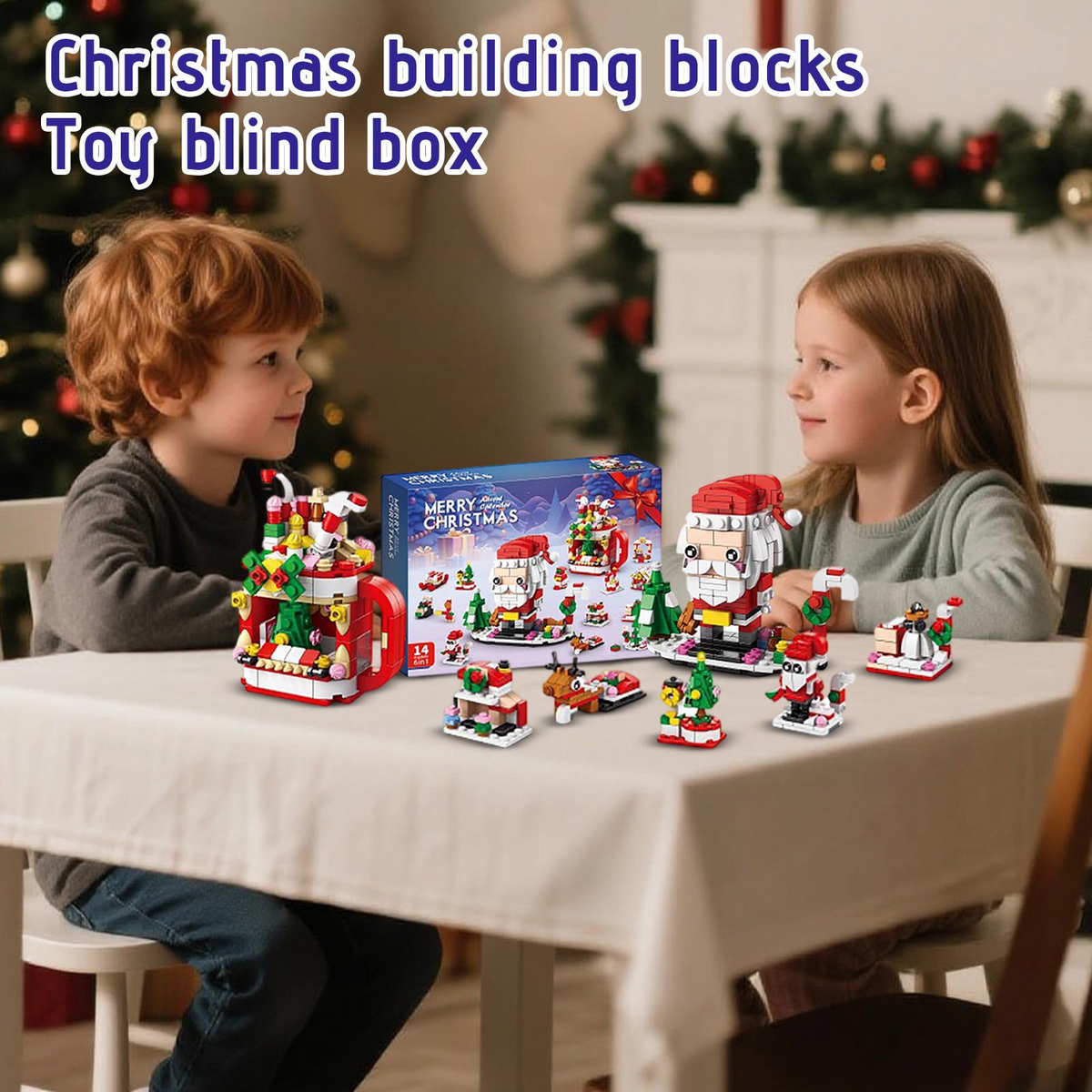 Weihnachts-Adventskalender-Bausteinset