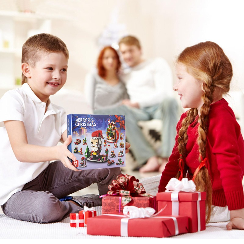 Weihnachts-Adventskalender-Bausteinset