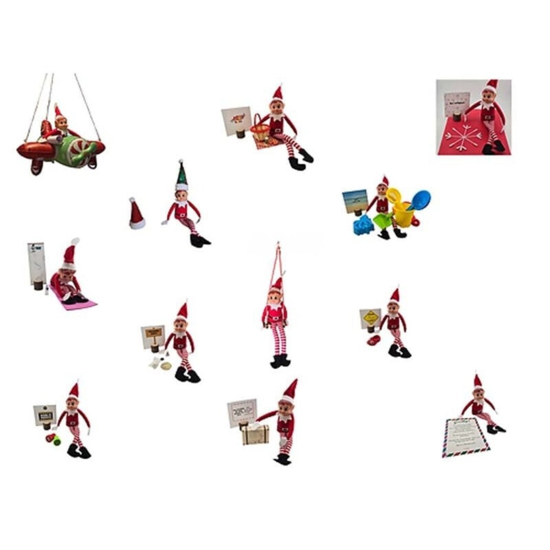 Weihnachtswichtel-Set mit kreativen Aktivitäten