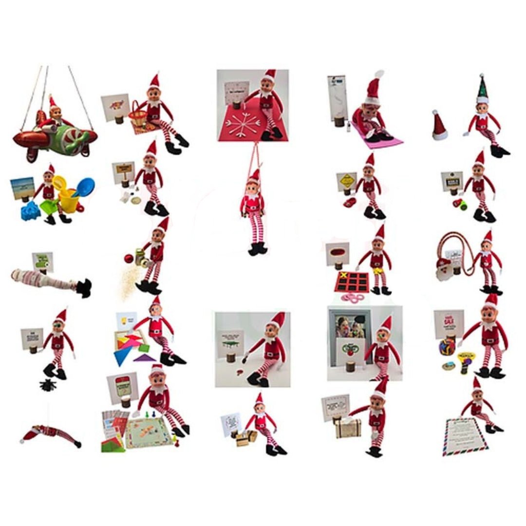 Weihnachtswichtel-Set mit kreativen Aktivitäten