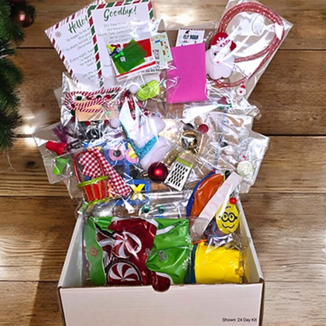 Weihnachtswichtel-Set mit kreativen Aktivitäten