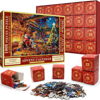 Weihnachtspuzzle-Adventskalender – 24-Tage-Countdown