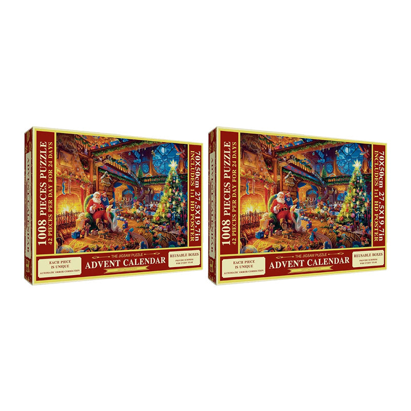 Weihnachtspuzzle-Adventskalender – 24-Tage-Countdown