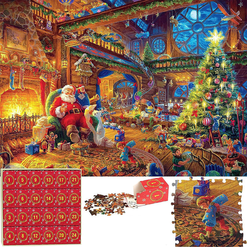 Weihnachtspuzzle-Adventskalender – 24-Tage-Countdown
