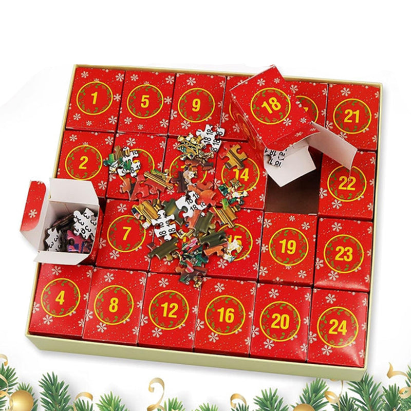 Weihnachtspuzzle-Adventskalender – 24-Tage-Countdown
