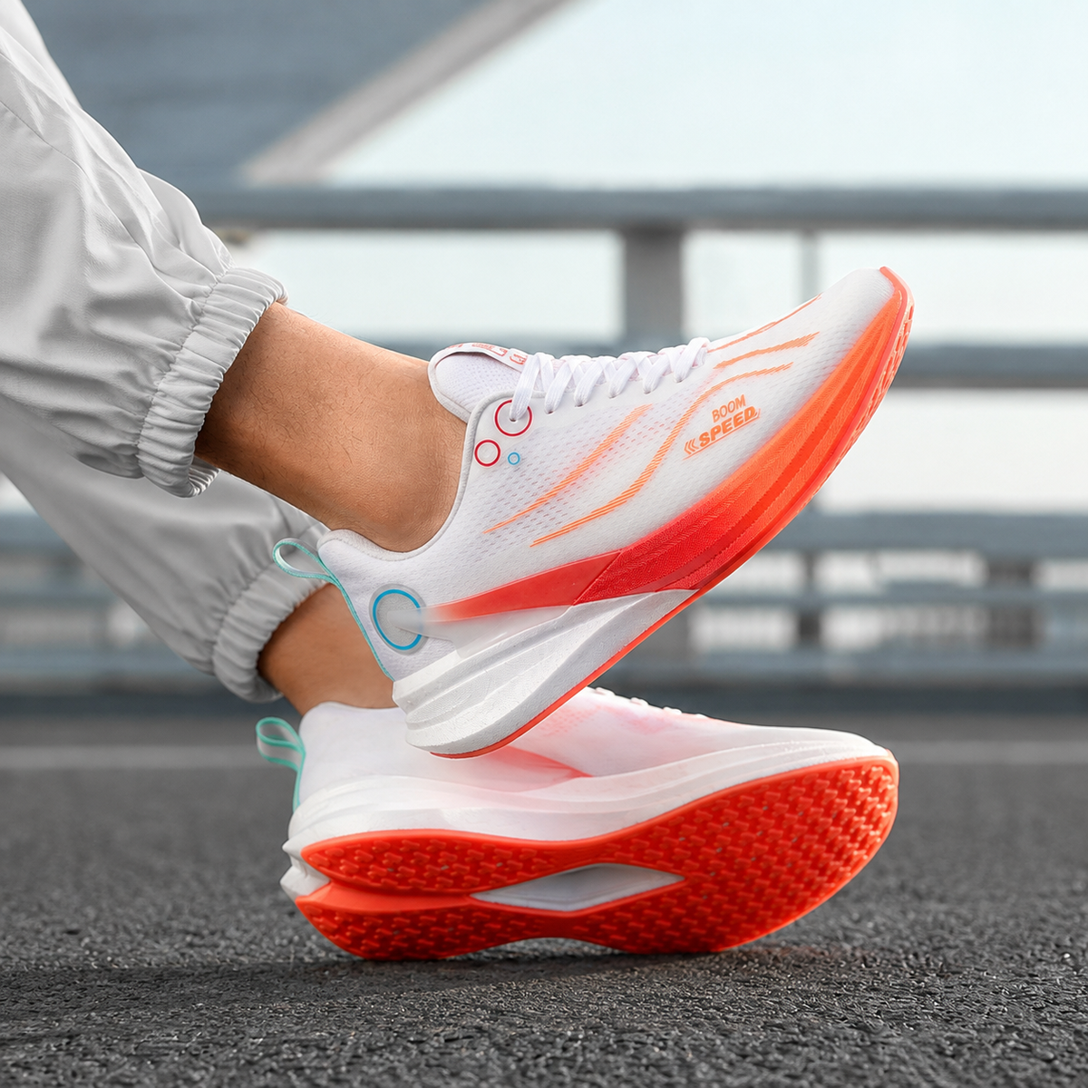 Marathon-Laufschuhe mit Karbonplatte