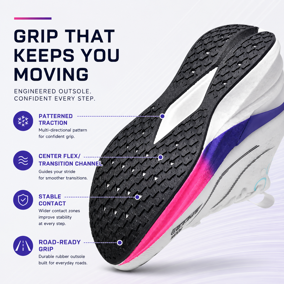 Marathon-Laufschuhe mit Karbonplatte