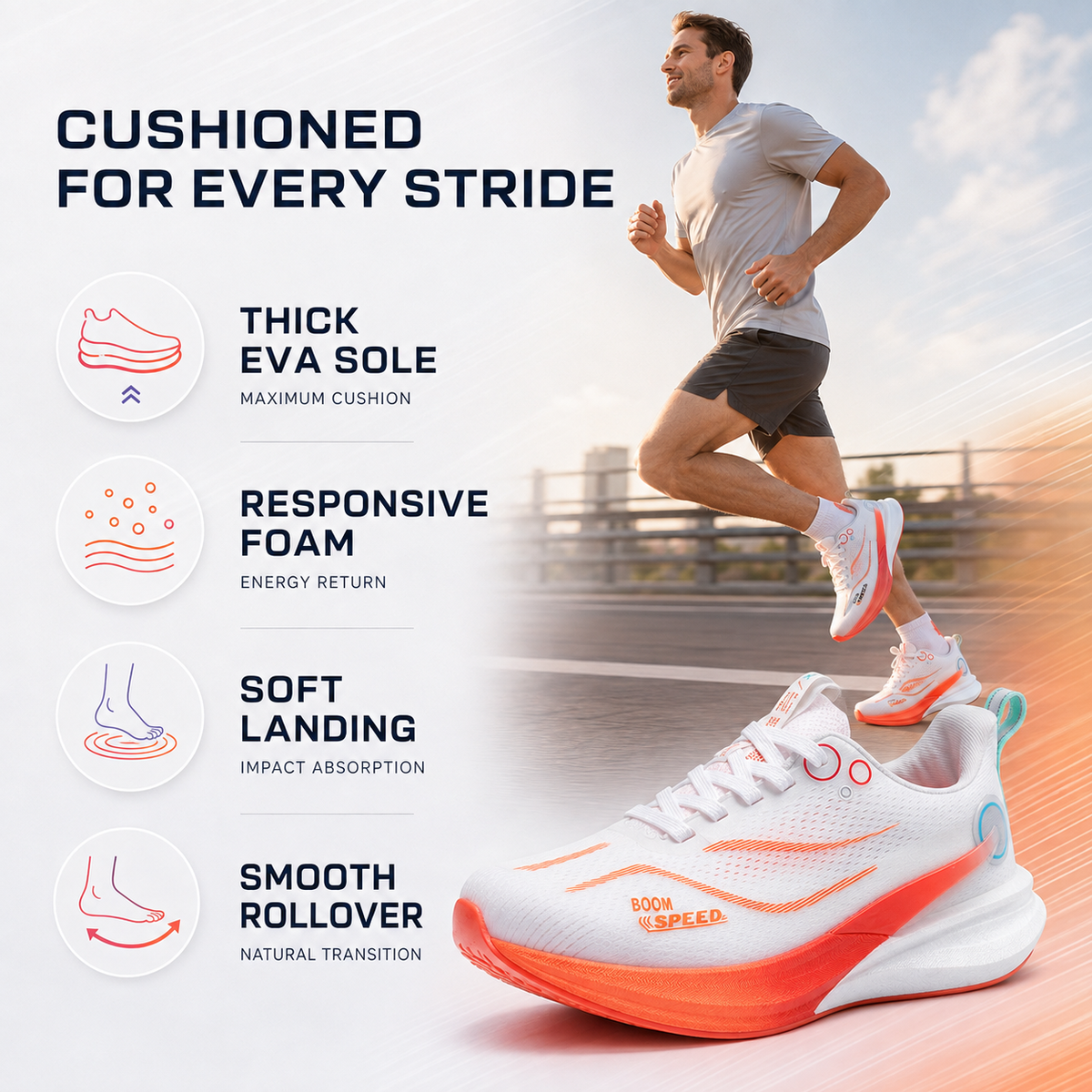 Marathon-Laufschuhe mit Karbonplatte