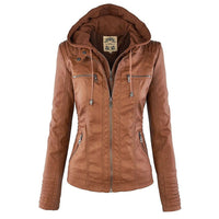 Taillierte Damenjacke mit Kapuze