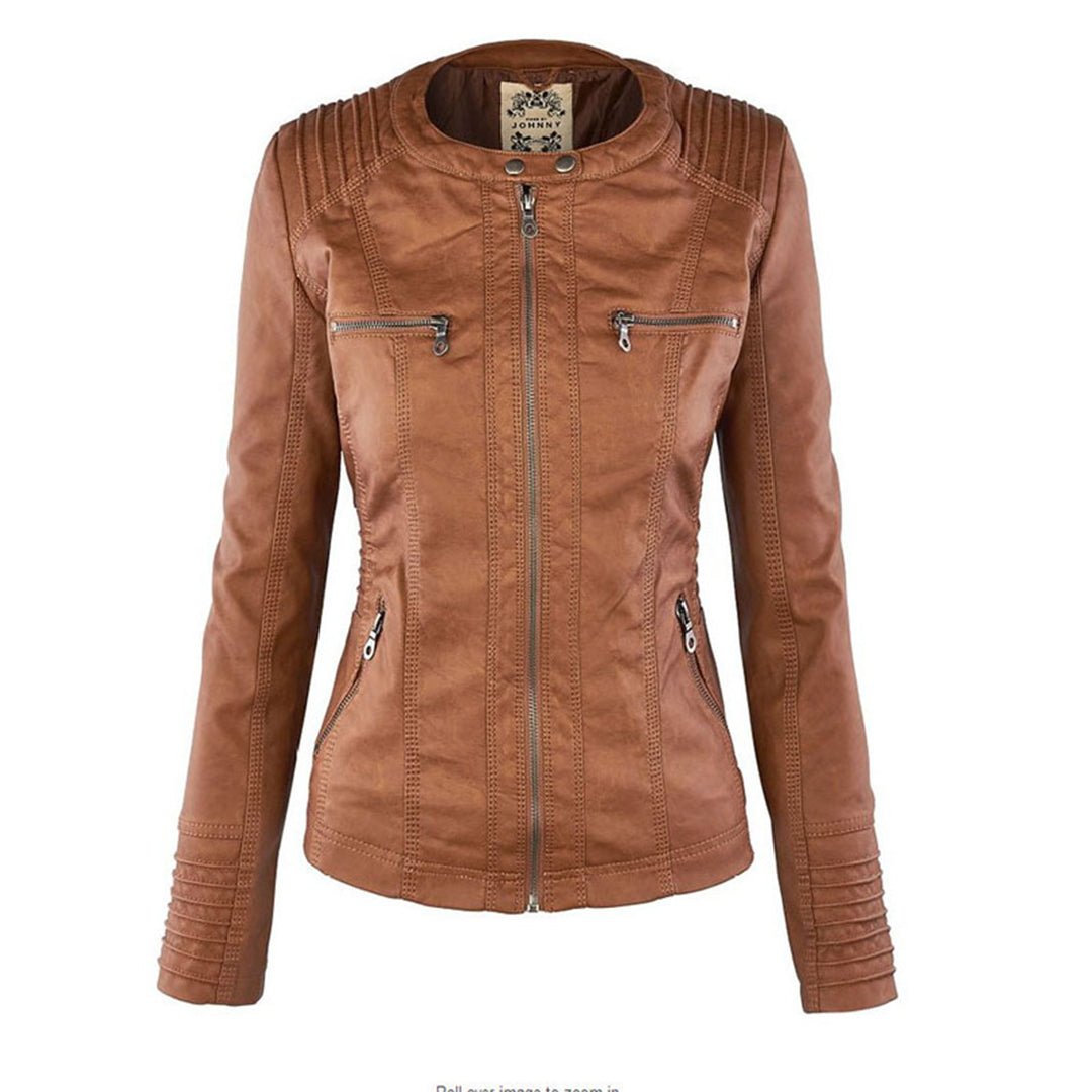 Taillierte Damenjacke mit Kapuze