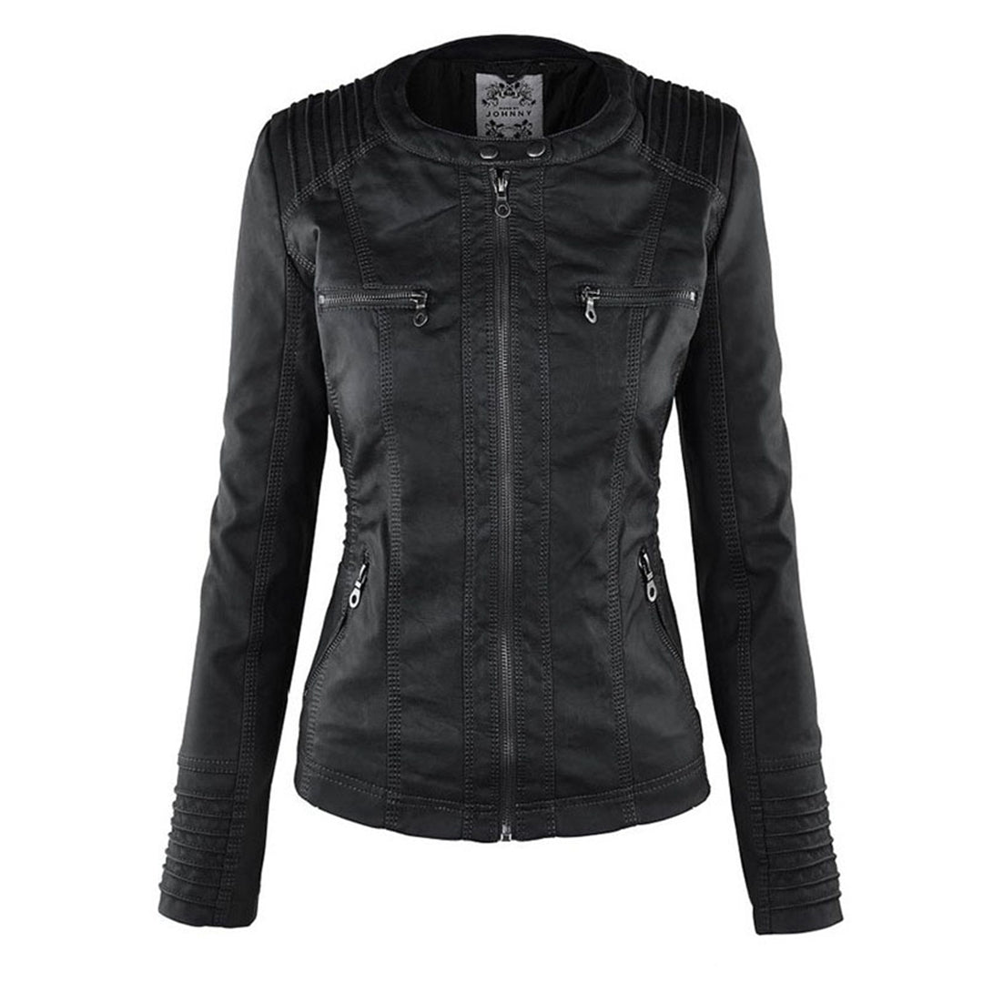 Taillierte Damenjacke mit Kapuze