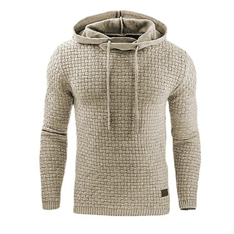 Taillierter Winter-Kapuzenpullover für Herren