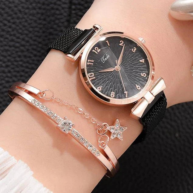 Armbanduhr mit Magnetarmband