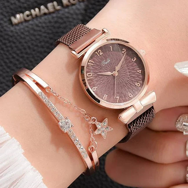 Armbanduhr mit Magnetarmband