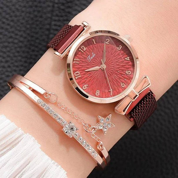 Armbanduhr mit Magnetarmband