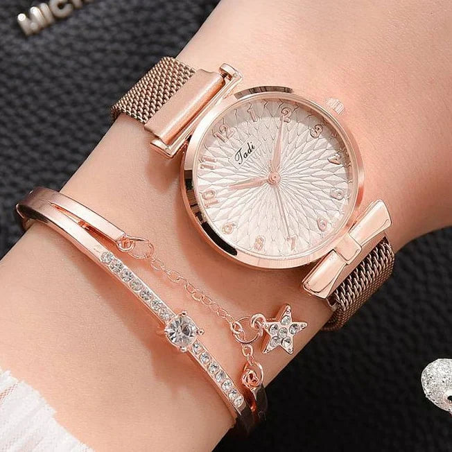 Armbanduhr mit Magnetarmband
