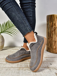 Bequeme Damen-Slipper-Hausschuhe mit warmem Futter