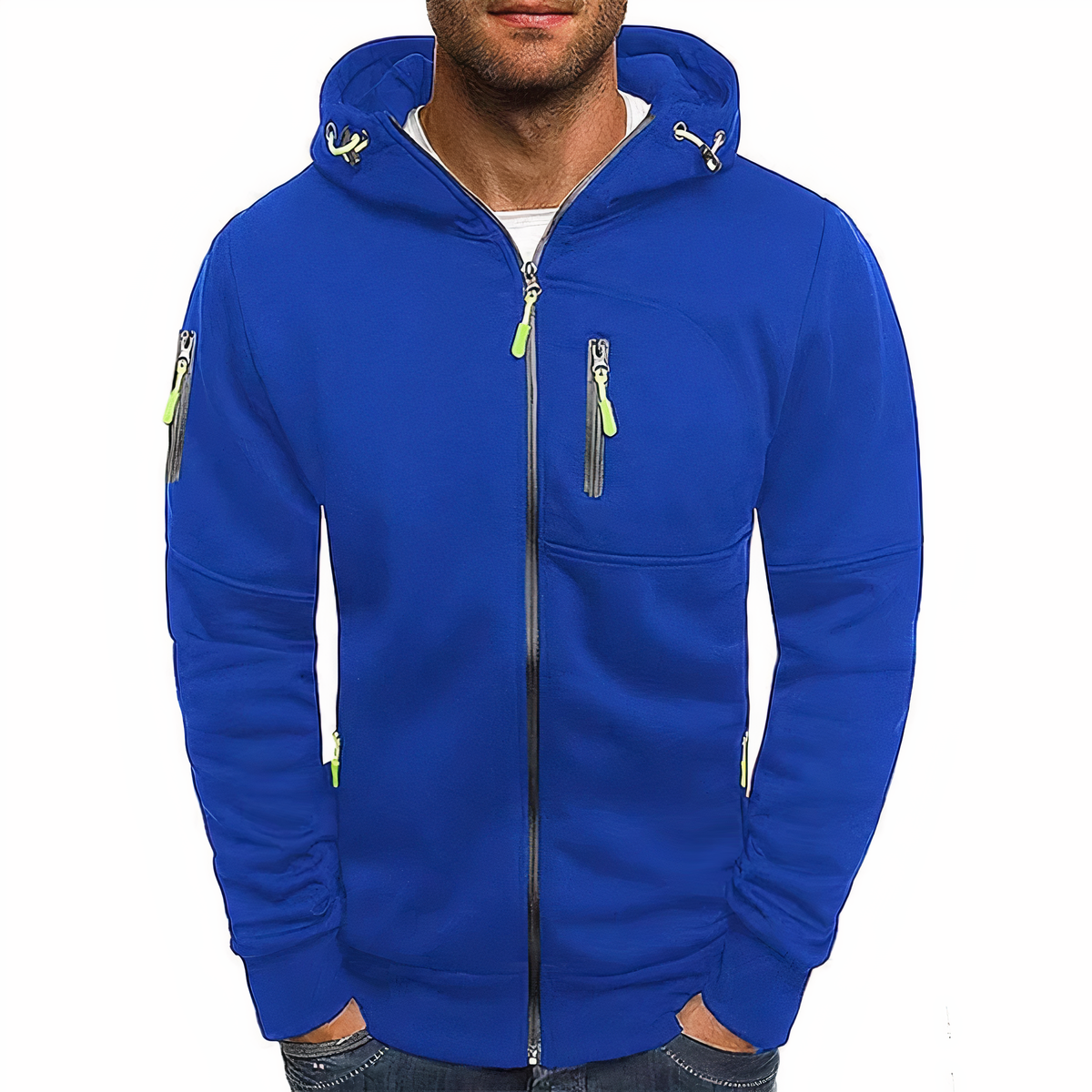 Bequemer Kapuzenpullover mit Reissverschluss
