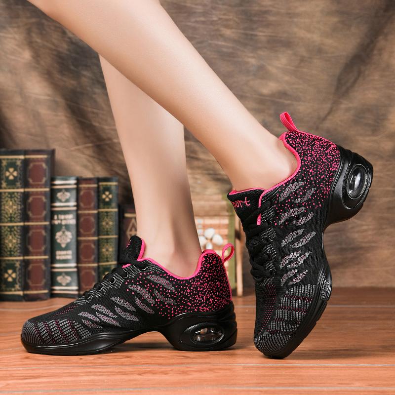 Bequeme Jazz-Tanzschuhe für Outdoorsport – Mesh-Obermaterial