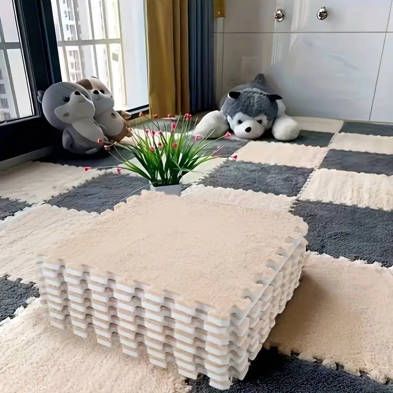 Bequeme und süsse Puzzlematte (10-teiliges quadratisches Set)