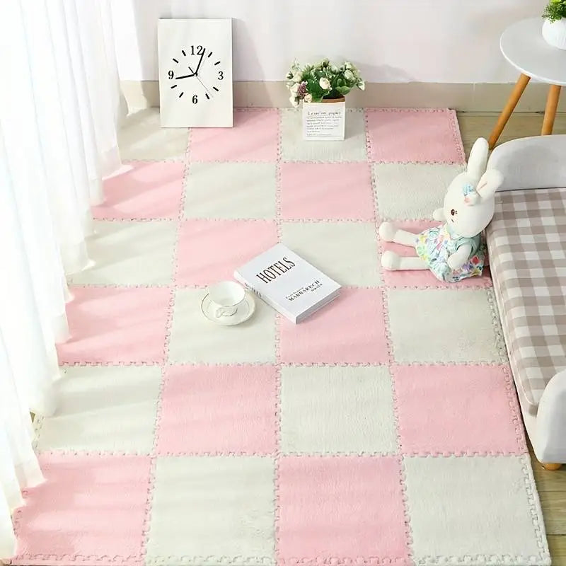 Bequeme und süsse Puzzlematte (10-teiliges quadratisches Set)