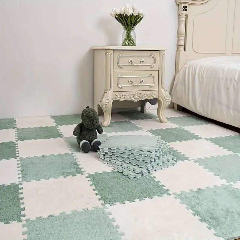 Bequeme und süsse Puzzlematte (10-teiliges quadratisches Set)