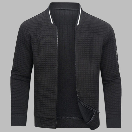Bequemer und warmer Herren-Pullover mit Reissverschluss