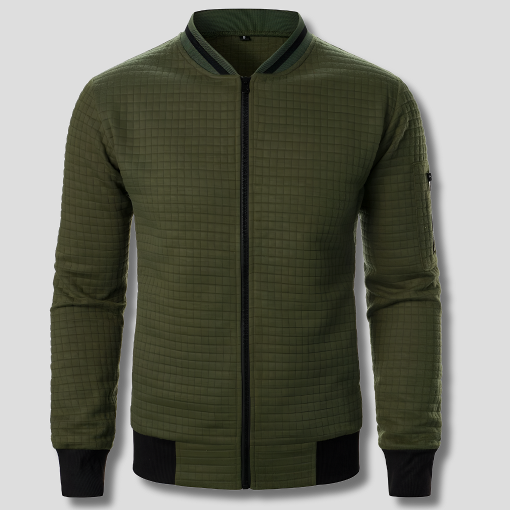 Bequemer und warmer Herren-Pullover mit Reissverschluss