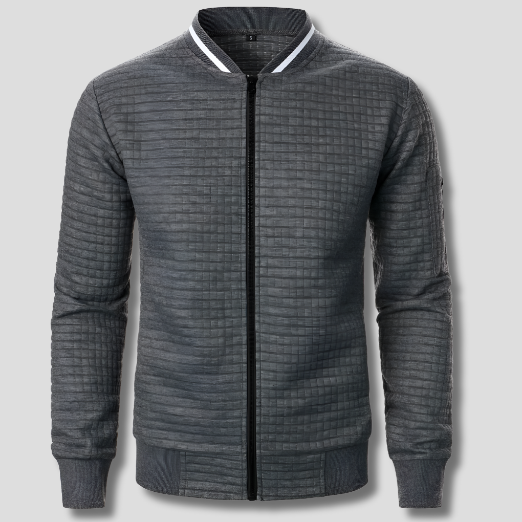 Bequemer und warmer Herren-Pullover mit Reissverschluss