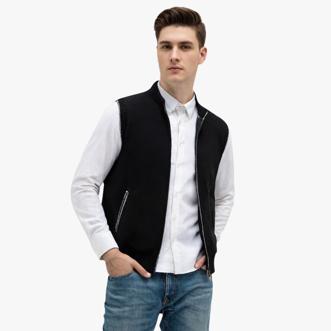 Bequeme Herren-Strickweste in mehreren Farben