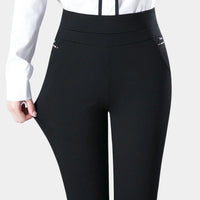 Bequeme elastische Hose mit hoher Taille