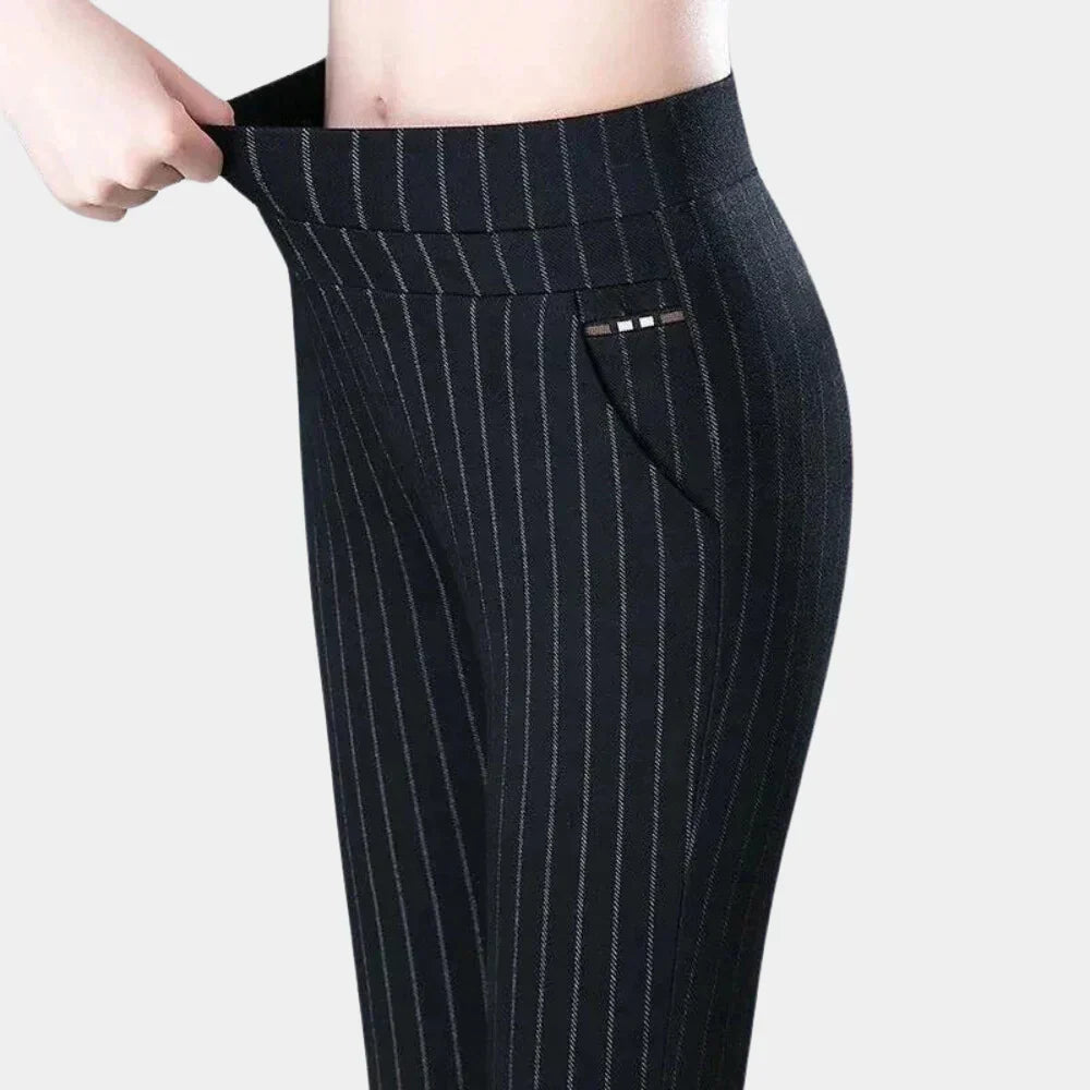 Bequeme elastische Hose mit hoher Taille