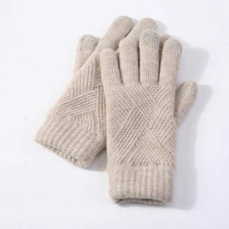 Bequeme Damen-Strickhandschuhe